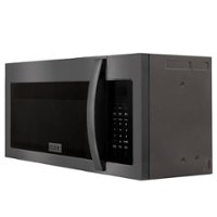 ZLINE - Over the Range Convection Microwave Oven with Modern Handle and Sensor Cooking - Black Stainless Steel - Front_Zoom