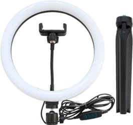 Bower - 8 Inch Table Top Ring Light Kit - Angle_Zoom