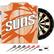 Alt View 11. NBA - Phoenix Suns NBA Fade Dart Cabinet Set with Darts and Board - Orange, White, Black.