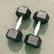 Alt View 15. Tru Grit - 60-lb Hex Elite Dumbbell Single - Black/Silver.