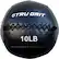 Angle. Tru Grit - 10-lb Medicine Wallball - Black.