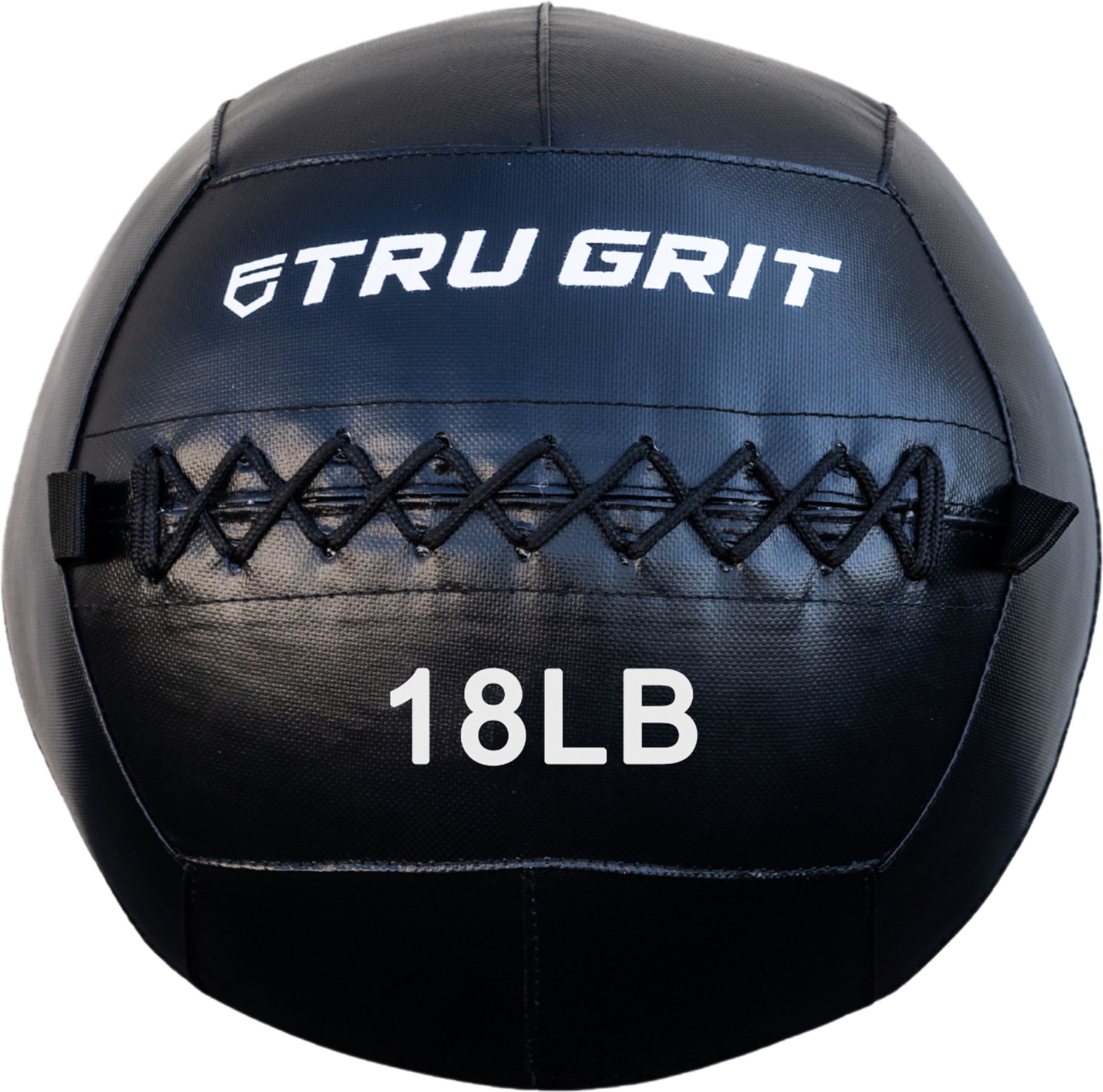 Angle View: Tru Grit - 18-lb Medicine Wallball - Black