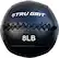 Angle. Tru Grit - 8-lb Medicine Wallball - Black.