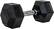 Alt View 11. Tru Grit - 35-lb Hex Elite Dumbbell Single - Black/Silver.