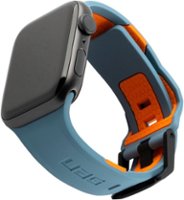 UAG - Civilian Silicone Watch Band for Apple Warch 44mm - Slate/Orange - Angle_Zoom