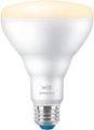 Front Zoom. WiZ - BR30 Soft White 65W LED Bulb - White.