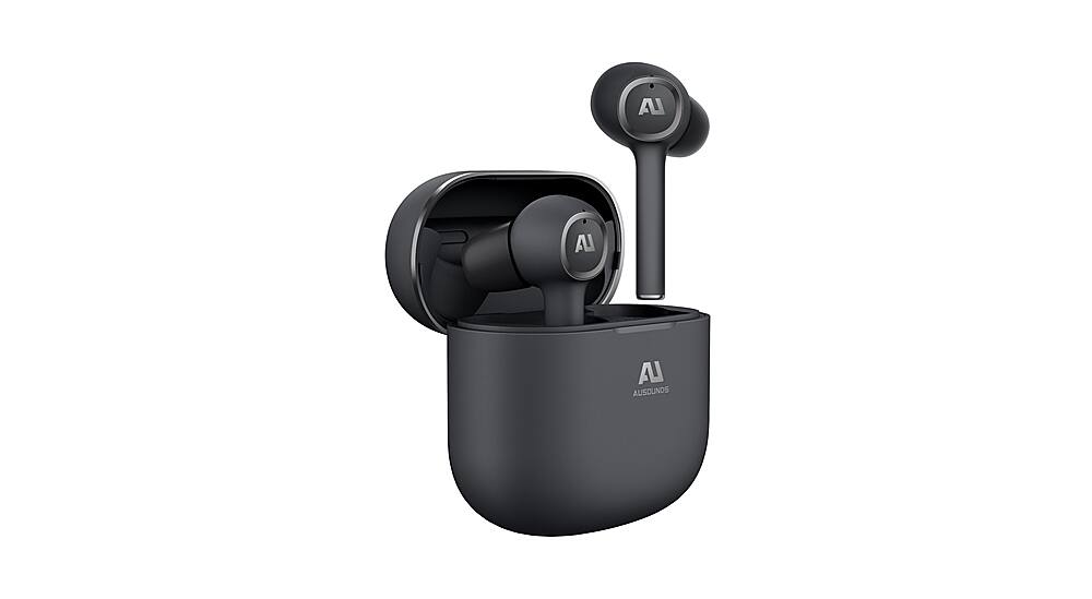 Angle. Ausounds - AU-Stream ANC True Wireless Noise Cancelling Earphone - Black.