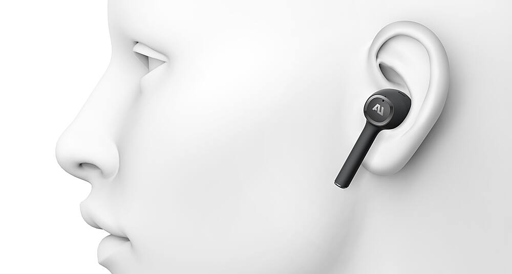 Alt View 14. Ausounds - AU-Stream ANC True Wireless Noise Cancelling Earphone - Black.