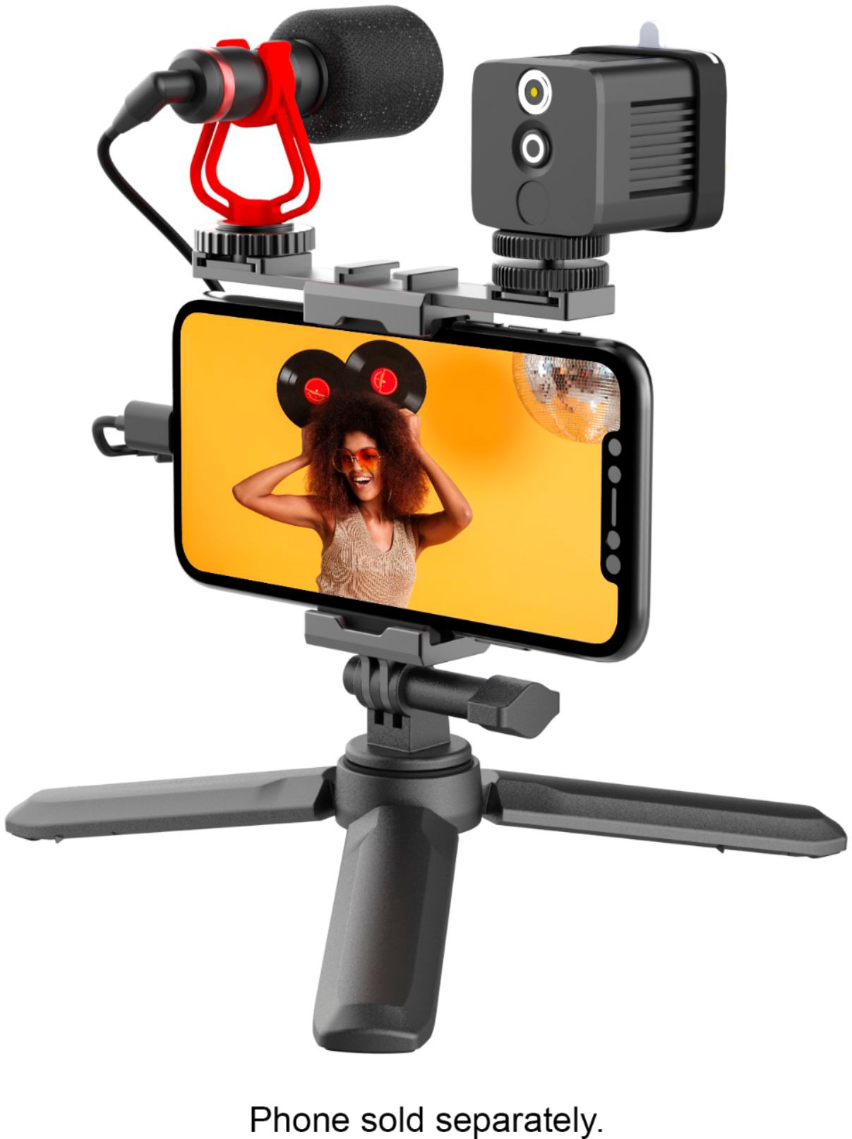 Sunpak 22 Bi-Color Ring Light Vlogging Kit with  - Best Buy
