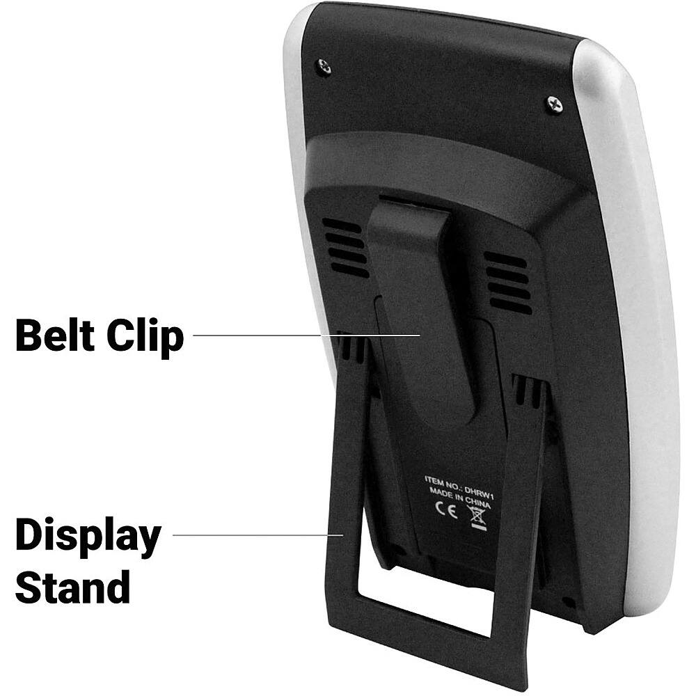 Alt View 16. Escali - Wireless Remote Thermometer & Timer - Black.