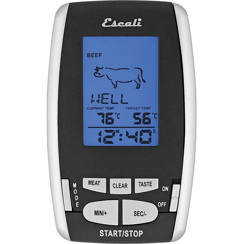 Alt View 23. Escali - Wireless Remote Thermometer & Timer - Black.