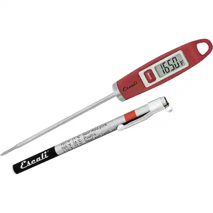 Angle. Escali - Gourmet Digital Thermometer - Red.