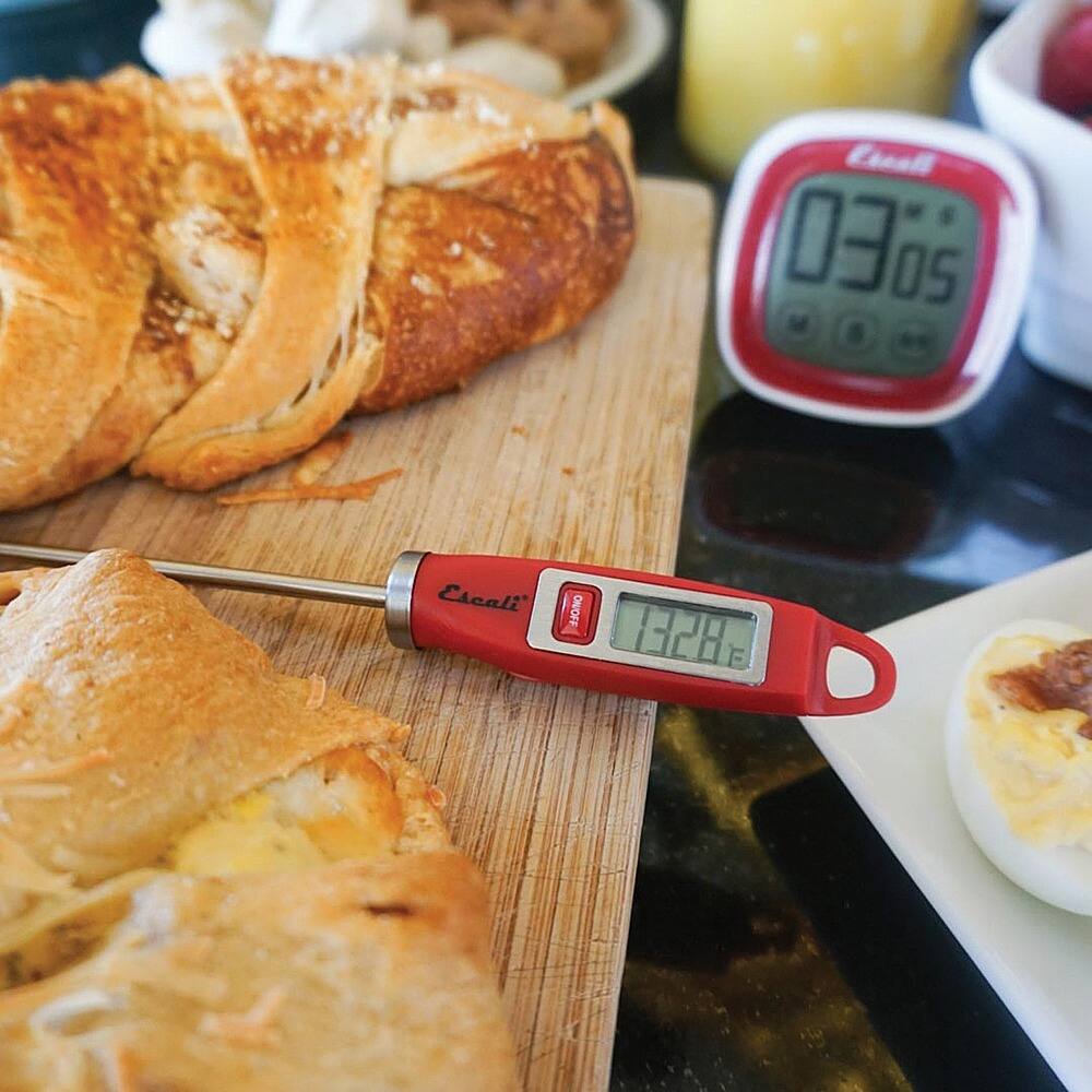 Alt View 23. Escali - Gourmet Digital Thermometer - Red.