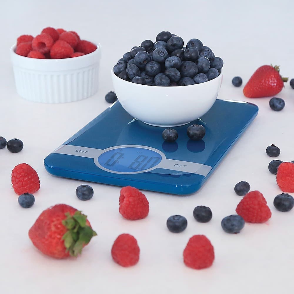 Best Buy Escali C115U Ciro Digital Kitchen Scale Blue C115U   6436600cv13d 