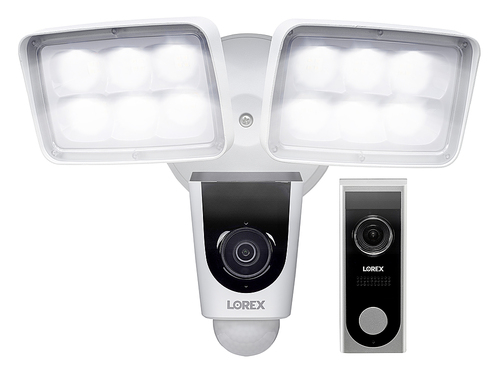 Lorex - 1080p FHD Floodlight and Video Doorbell Bundle