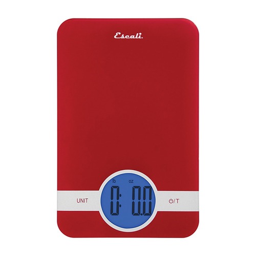 Escali - C115R Ciro Digital Kitchen Scale - Red