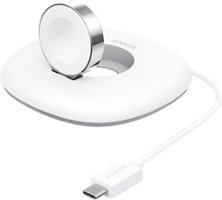 Anker - Foldable Charging Pad for Apple Watch (USB-C, 4ft) - White - Front_Zoom