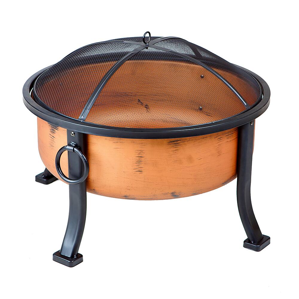 Alt View 12. Fire Sense - Lumina Wood Burning Fire Pit - Copper.