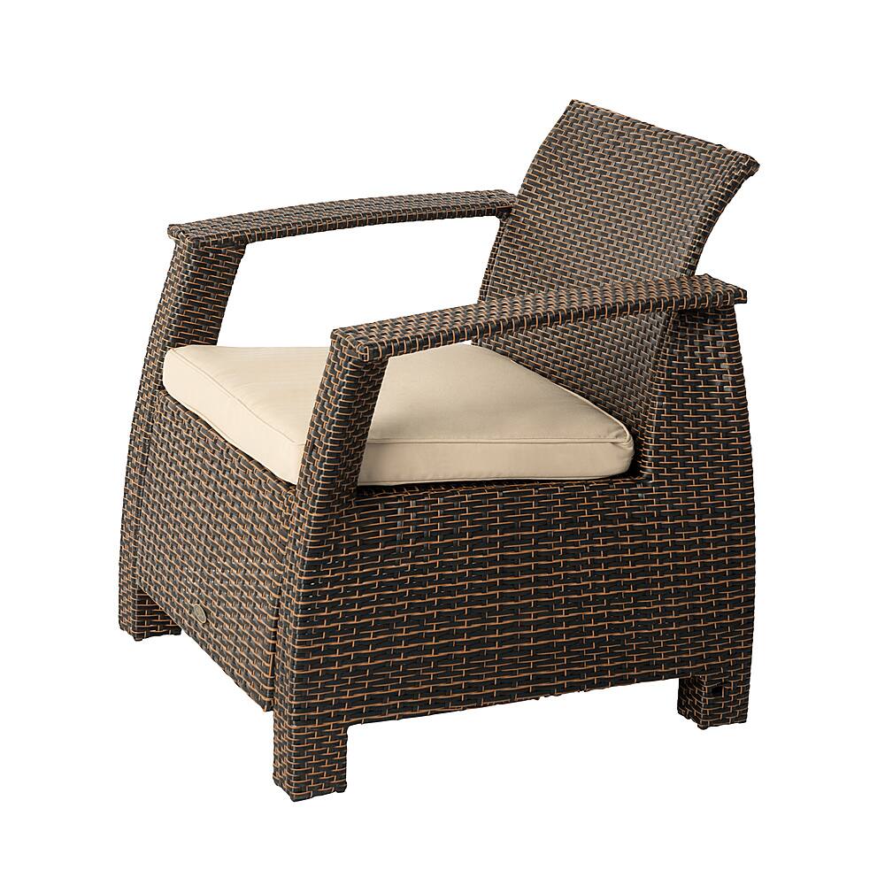 Alt View 11. Patio Sense - Bondi Deluxe Wicker Mocha Armchair.