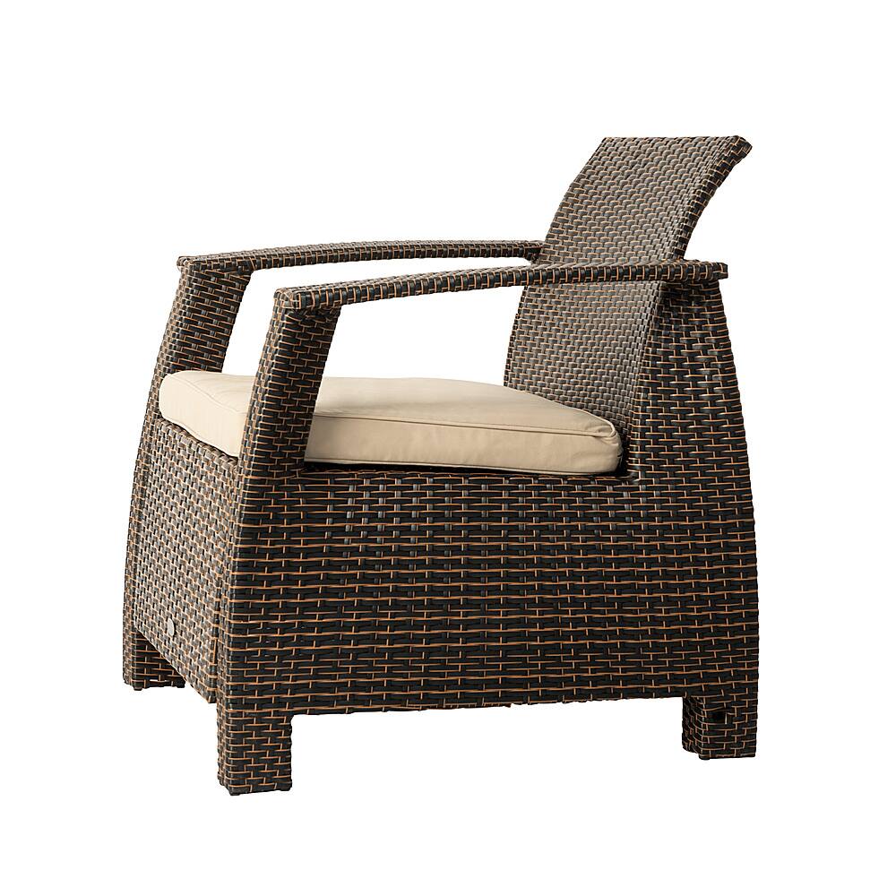 Alt View 12. Patio Sense - Bondi Deluxe Wicker Mocha Armchair.