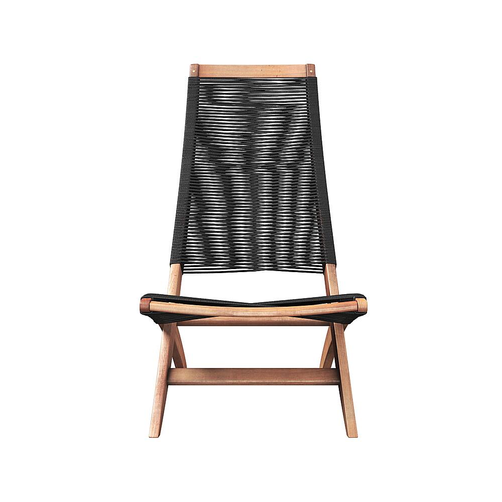Alt View 11. Patio Sense - Lisa Modern Lounge Chair - Black.