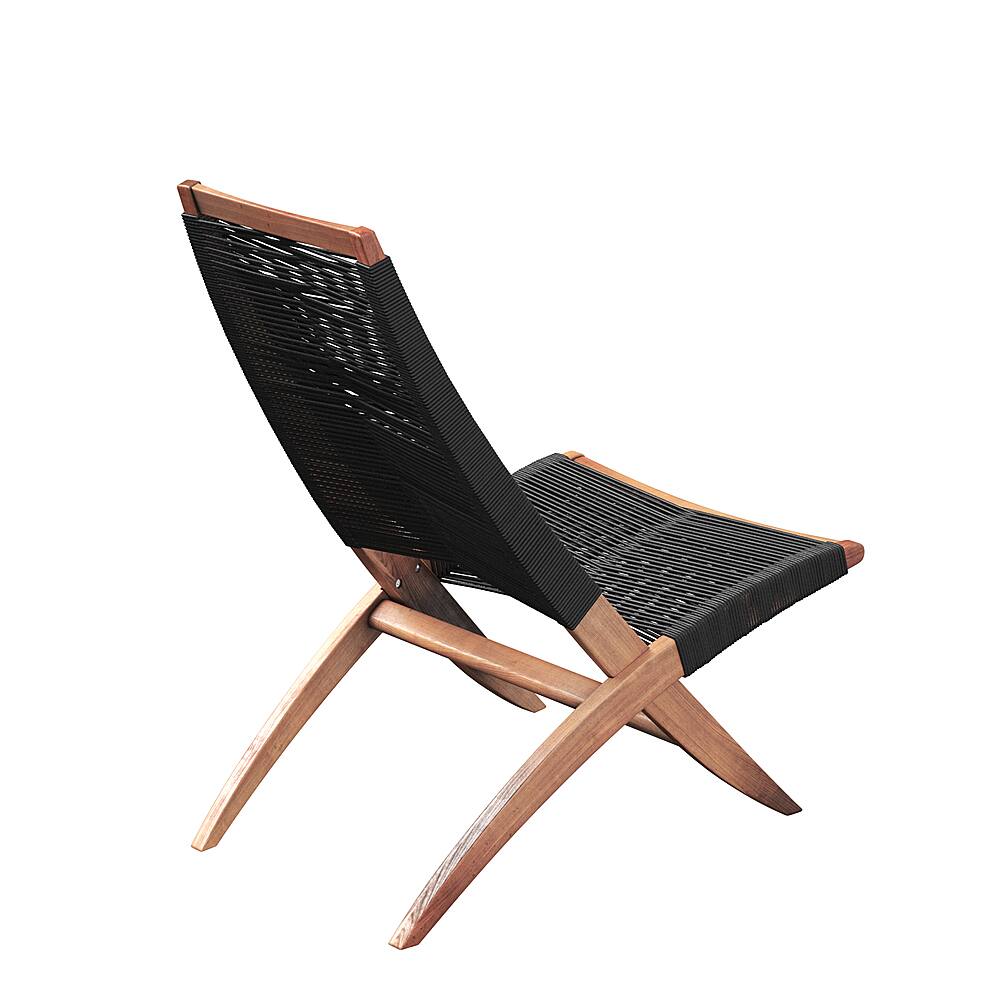 Alt View 13. Patio Sense - Lisa Modern Lounge Chair - Black.