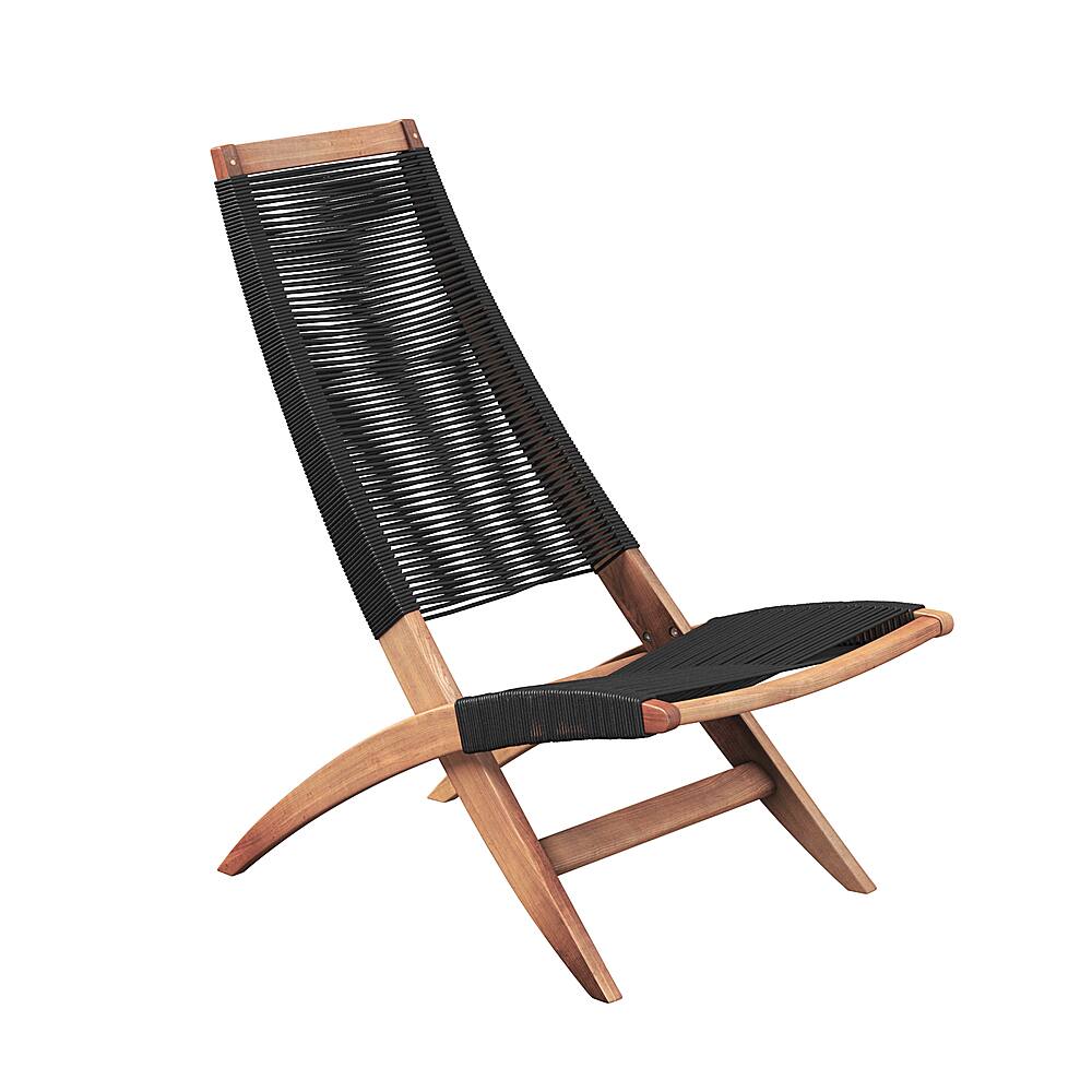 Alt View 14. Patio Sense - Lisa Modern Lounge Chair - Black.