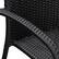 Alt View 17. Patio Sense - Morgan Outdoor Wicker Chairs (Set of 4) - Black.
