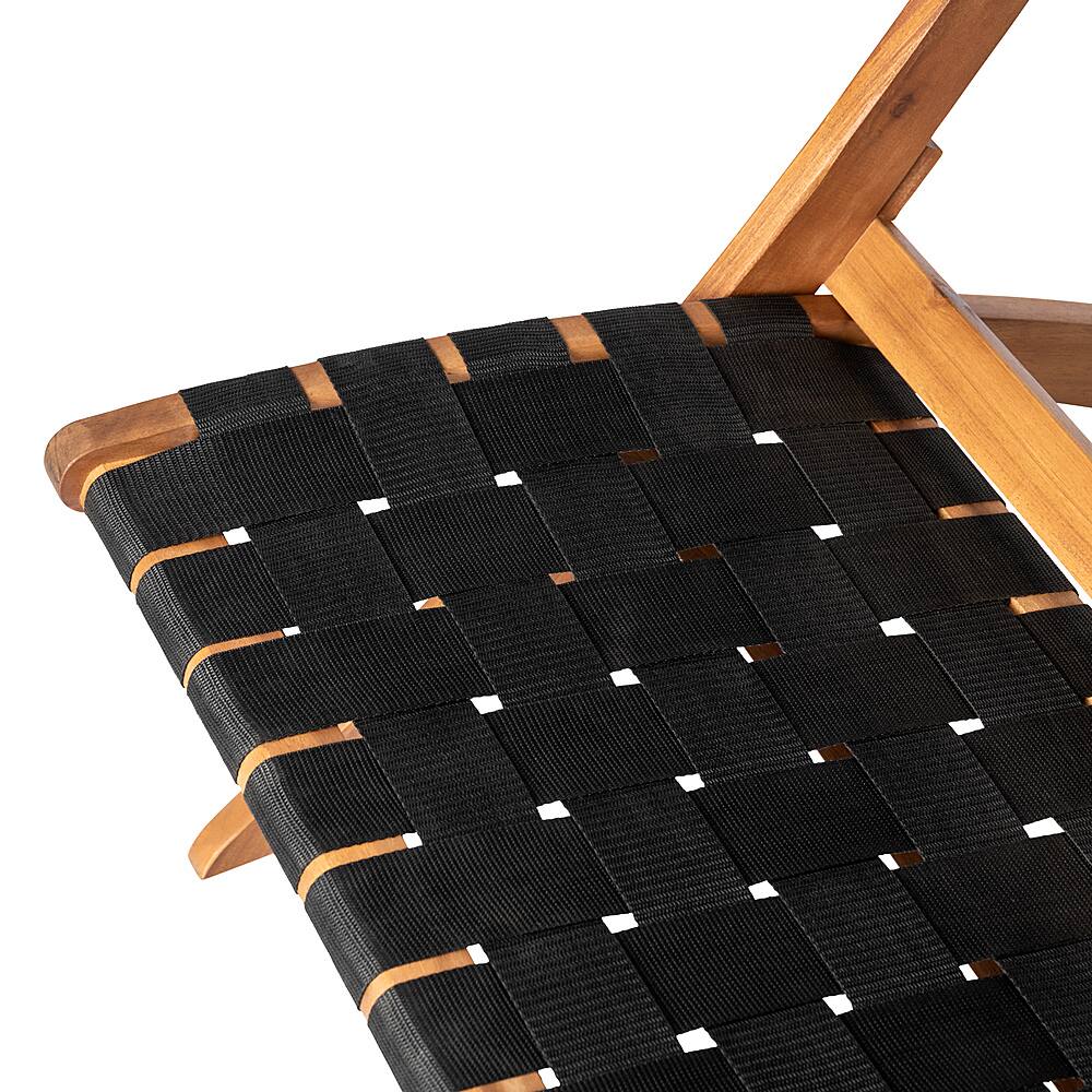 Alt View 14. Patio Sense - Sava Folding Outdoor Chair, Black - Black.