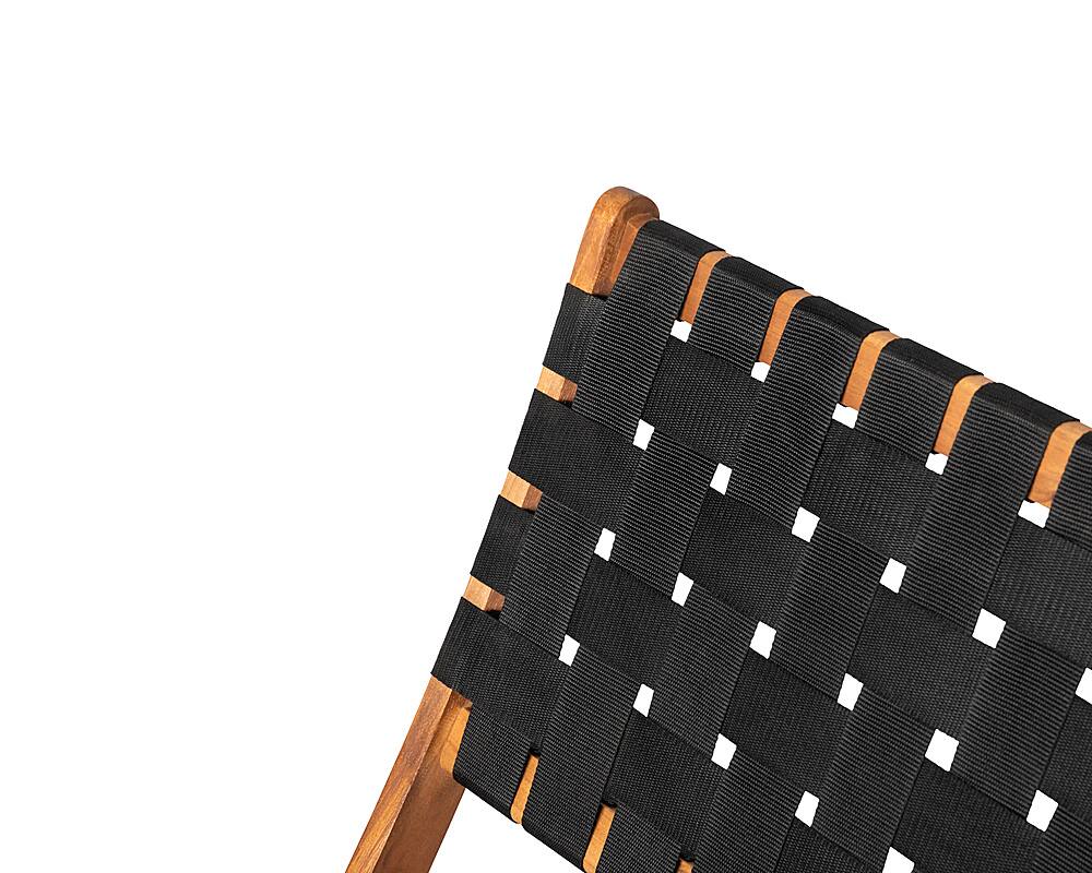 Alt View 15. Patio Sense - Sava Folding Outdoor Chair, Black - Black.