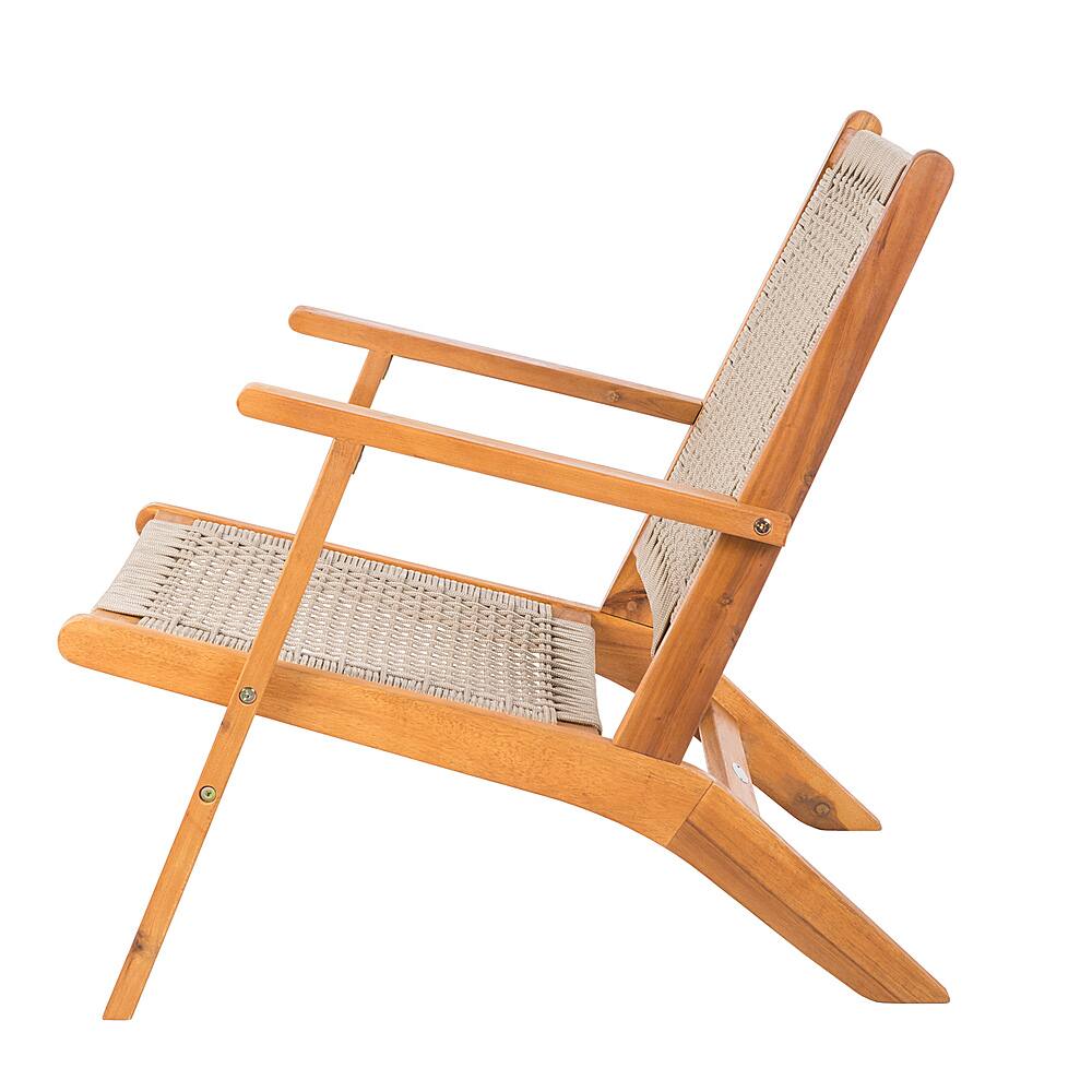 Alt View 12. Patio Sense - Vega Natural Stain Chair - Tan.