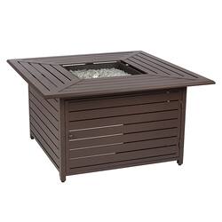Fire Sense - Danang Square LPG Fire Pit - Mocha - Front_Zoom