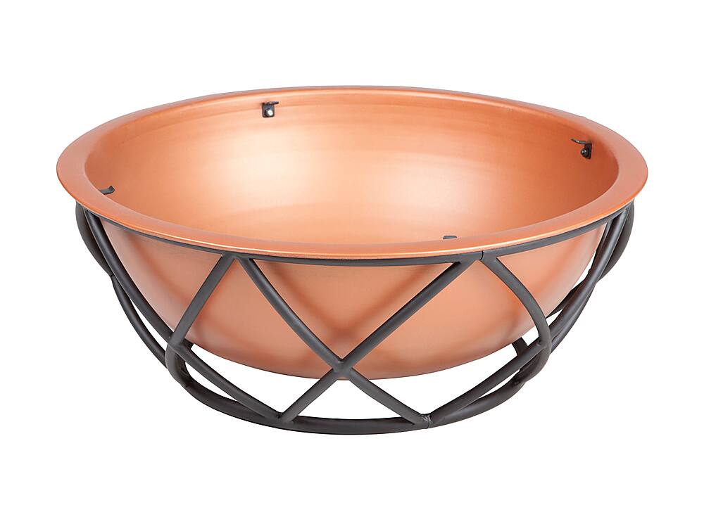 Alt View 13. Fire Sense - Barzelonia Round Fire Pit - Copper Look.