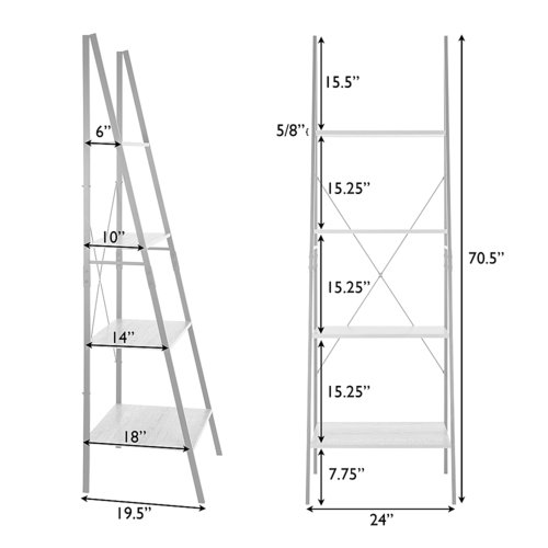 Patio Sense - Tribeca Ladder Shelf - Brown