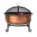 Front. Fire Sense - Palermo Wood Burning Fire Pit - Copper.