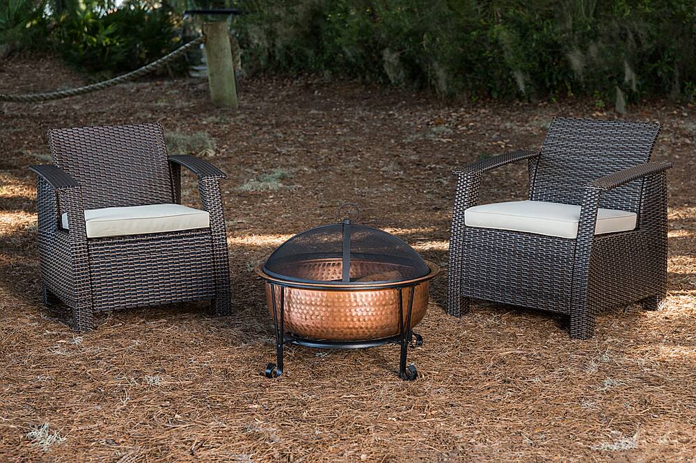 Alt View 21. Fire Sense - Palermo Wood Burning Fire Pit - Copper.
