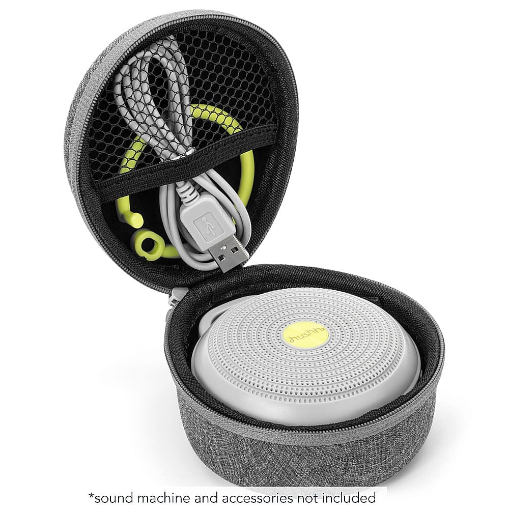Angle. Yogasleep - Travel Case for Rohm and Hushh - Gray.