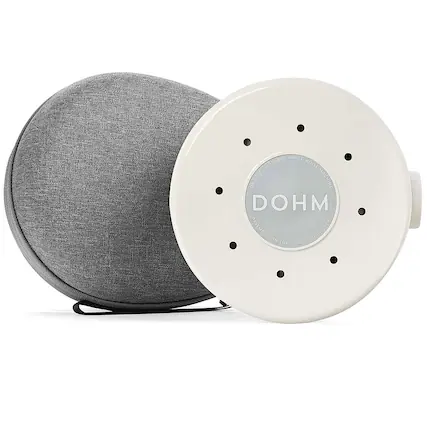 Front. Yogasleep - Dohm Classic + Travel Case - white.