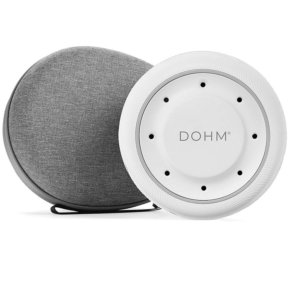 Front. Yogasleep - Dohm + Travel Case - White & Gray.