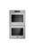 Front. Bertazzoni - 30" Built-In Double Electric Convection Wall Oven Self-Clean - Stainless Steel.