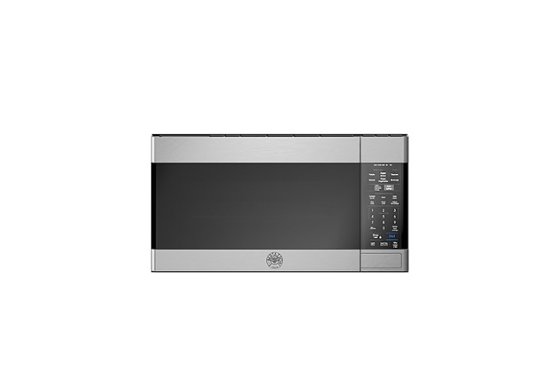 Front Zoom. Bertazzoni - Professional Series 1.6 Cu.Ft Convection Over-the-Range Microwave with Sensor Cooking. - Stainless steel.