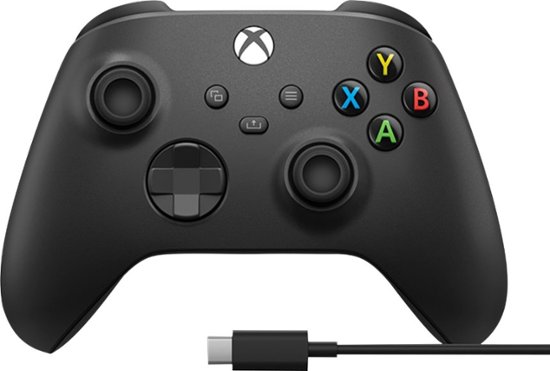 Controle sem fio Xbox + cabo USB - Series X, S, One, PC - Preto - Loja Over  Power