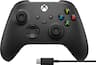Microsoft - Xbox Wireless Controller + USB-C Cable for Xbox Series X, Xbox Series S, Xbox One, PCs, and Cloud-Enabled Devices - Carbon Black + USB-C