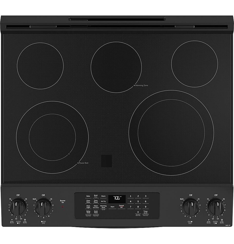 GE 5.3 Cu. Ft. SlideIn Electric Convection Range with Steam Clean and