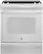 Front. GE - 5.3 Cu. Ft. Slide-In Electric Convection Range with Self-Steam Cleaning, Built-In Wi-Fi, and No-Preheat Air Fry - White on White.