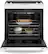 Alt View 2. GE - 5.3 Cu. Ft. Slide-In Electric Convection Range with Self-Steam Cleaning, Built-In Wi-Fi, and No-Preheat Air Fry - White on White.