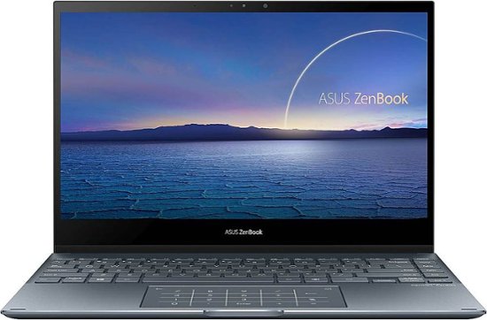 Front Zoom. ASUS - ZenBook Flip 2-in-1 13.3" Touch-Screen Laptop - Intel Core i5 - 8GB Memory - 512GB Solid State Drive - Pine Gray.