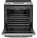 Alt View 1. GE - 5.3 Cu. Ft. Slide-In Electric Convection Range with Self-Steam Cleaning, Built-In Wi-Fi, and No-Preheat Air Fry - Stainless Steel.
