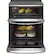 Alt View 12. GE Profile - 6.6 Cu. Ft. Slide-In Double Oven Electric True Convection Range with No Preheat Air Fry - Stainless Steel.