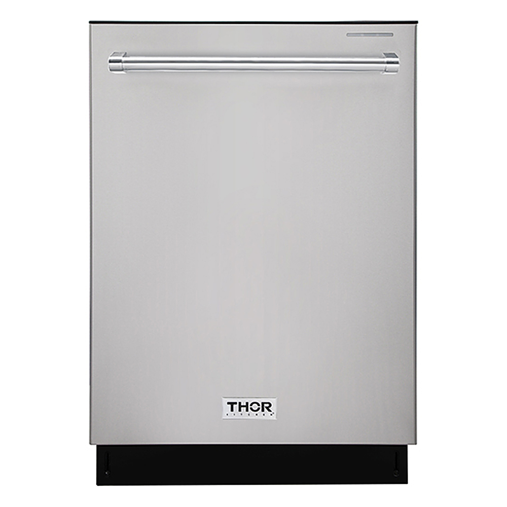 Angle View: Thor Kitchen - 24" Dishwasher in Stainless Steel - Stainless steel